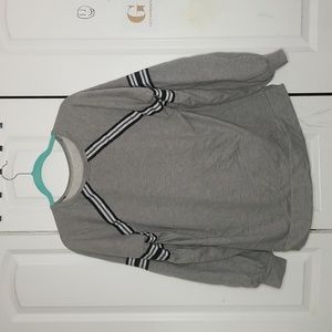 GREY puffsleeves sweatshirt